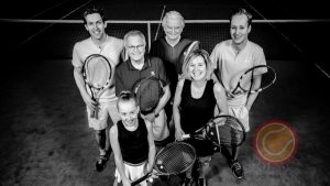 de sporters - tennisers van Gouda